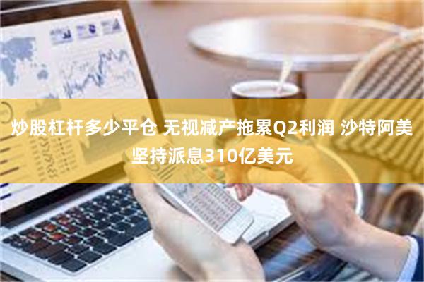 炒股杠杆多少平仓 无视减产拖累Q2利润 沙特阿美坚持派息310亿美元