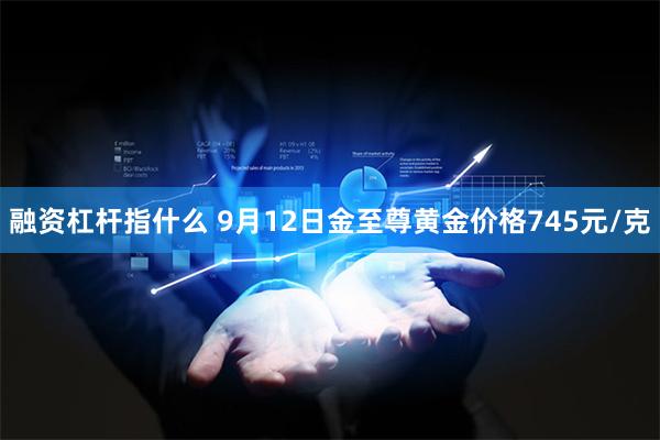 融资杠杆指什么 9月12日金至尊黄金价格745元/克