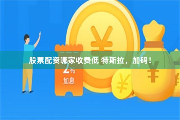 股票配资哪家收费低 特斯拉，加码！