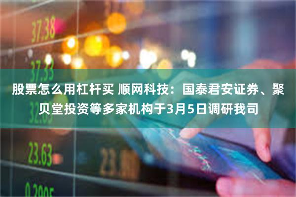 股票怎么用杠杆买 顺网科技：国泰君安证券、聚贝堂投资等多家机构于3月5日调研我司