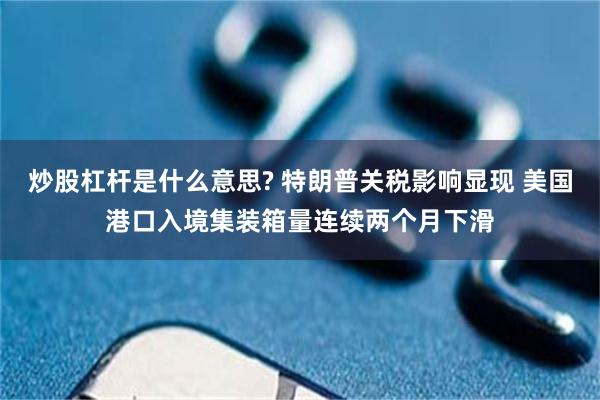 炒股杠杆是什么意思? 特朗普关税影响显现 美国港口入境集装箱量连续两个月下滑